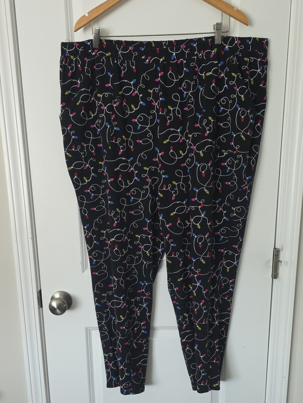 Sleep By Cacique Stretchy  Christmas Lights Pajama Bottoms size 22 24
